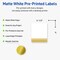 Avery Printable Rectangle Labels, Gold Double-Dipped Edge, 4" x 3-1/3", Matte White Rectangle Labels, Permanent, Laser/Inkjet, 40ct, Great for Product Labels